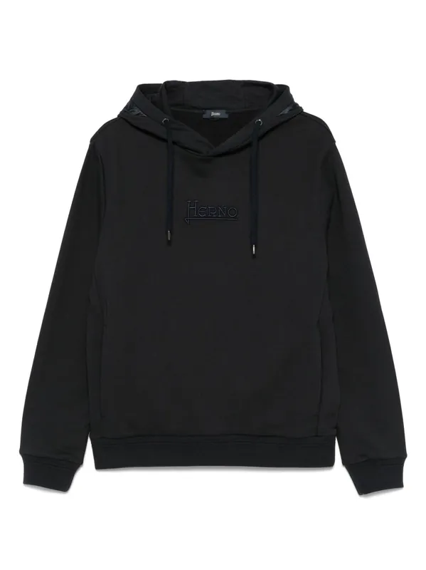 Logo Cotton Hoodie - Herno