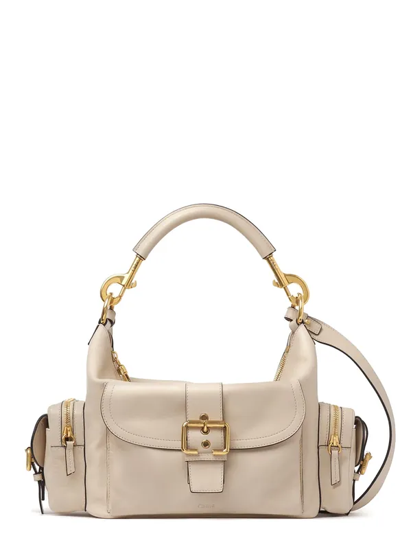 Medium Double Carry Leather Shoulder Bag - Chloé