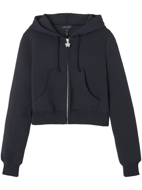 Cotton Cropped Hoodie - Marc Jacobs