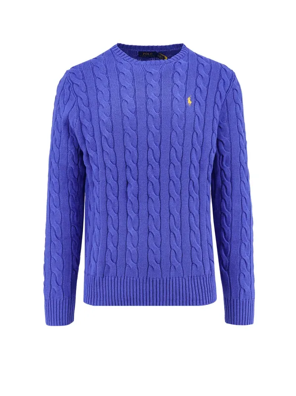 Cable Knit Sweater With Iconic Embroidery - Polo Ralph Lauren