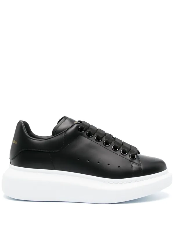 Oversize Leather Sneakers - Alexander McQueen
