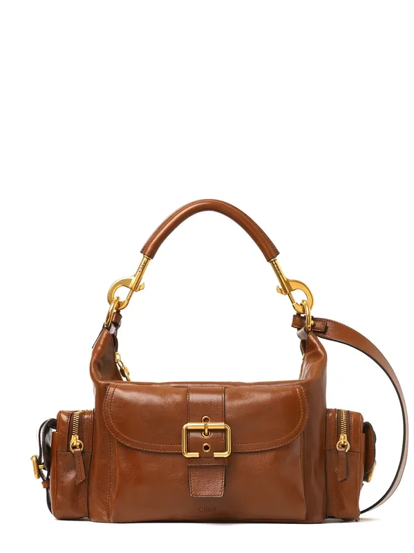 Carry Shiny Buffalo Leather Shoulder Bag - Chloé