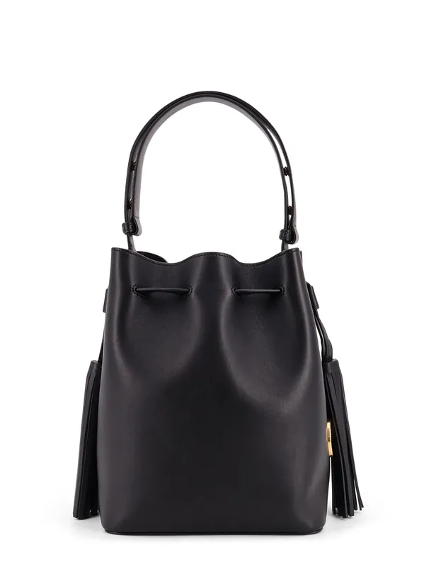So Seau Leather Bucket Bag With Meatl Vlogo - Valentino Garavani
