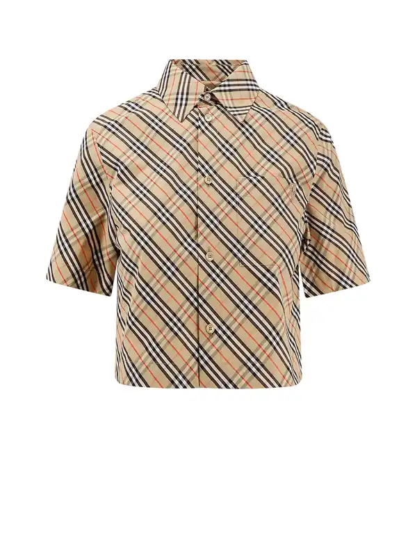 Check Cotton Shirt - Burberry