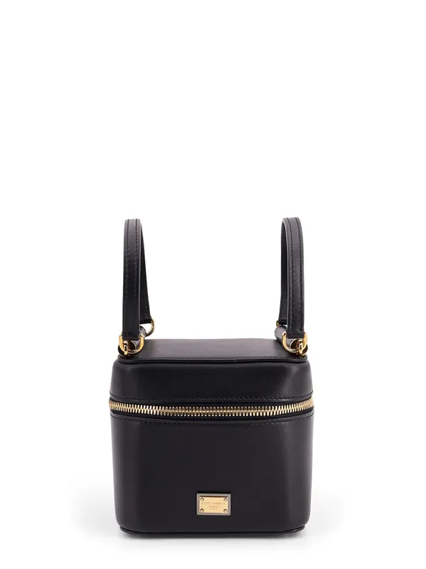 Sicily Leather Handbag With Iconic Logo Plate - Dolce & Gabbana