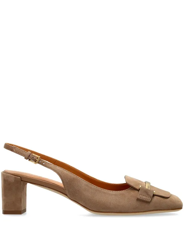 Suede Leather Slingback Pumps - Tod's