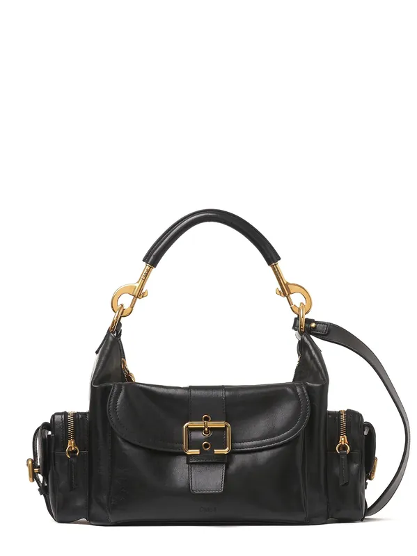Medium Double Carry Leather Shoulder Bag - Chloé