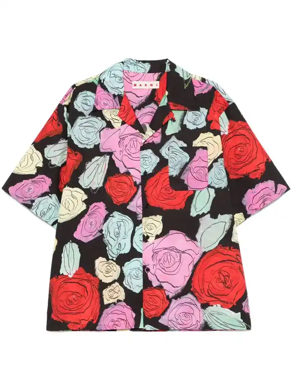 Floral-Print Shirt