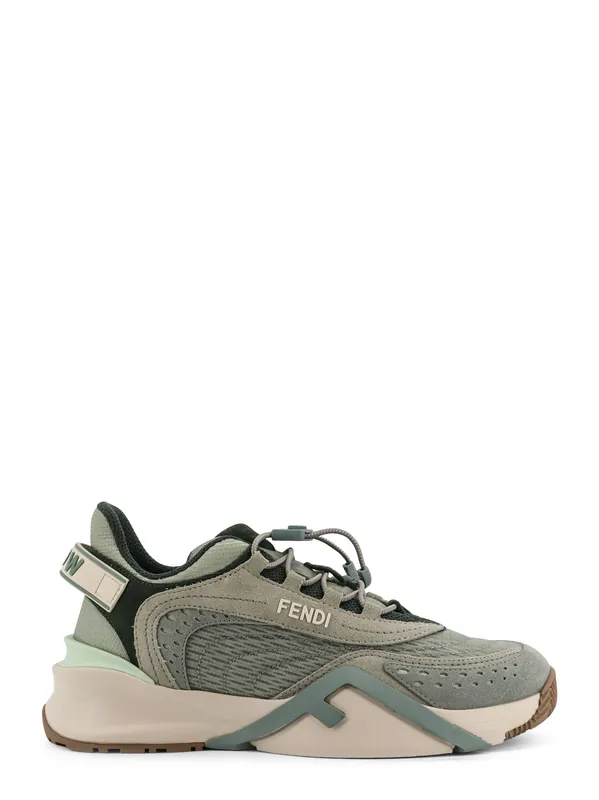 Fendi Flow Mesh And Suede Sneaers