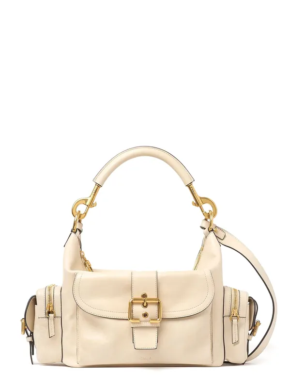 Medium Double Carry Leather Shoulder Bag - Chloé