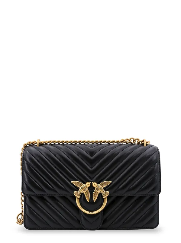 Love One Quilted Leather Crossbody Bag - Pinko