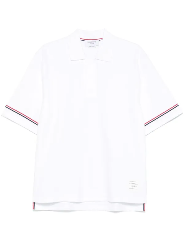 Rwb Cotton Polo Shirt - Thom Browne