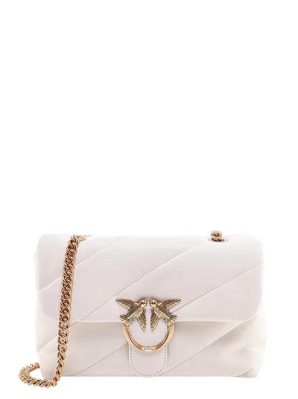 Love Puff Classic Quilted Leather Crossbody Bag - Pinko