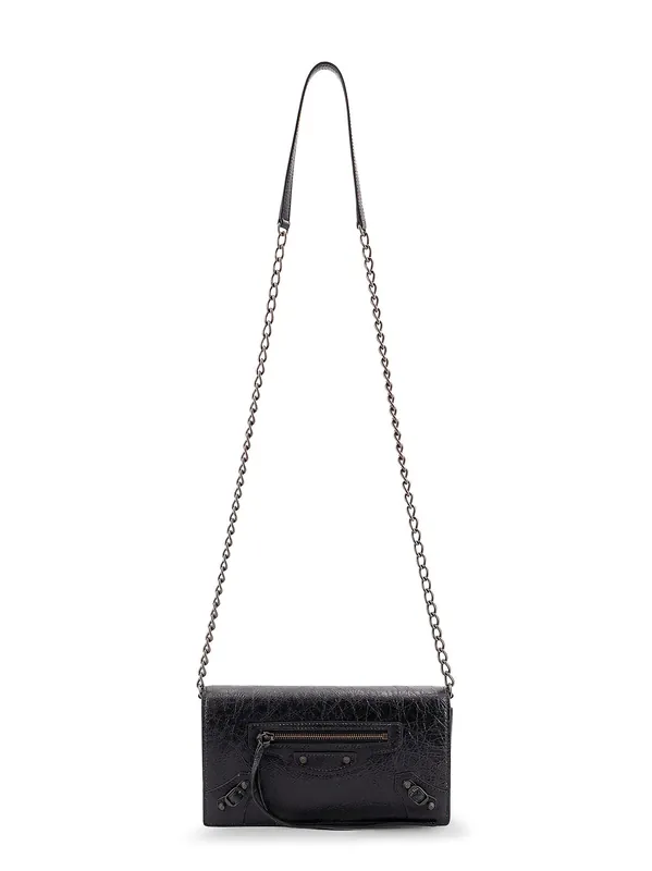 Le City Wallet Leather Shoulder Bag - Balenciaga