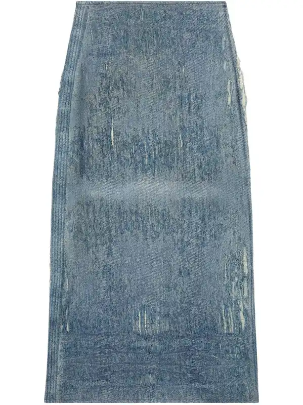 Denim Midi Skirt - Diesel