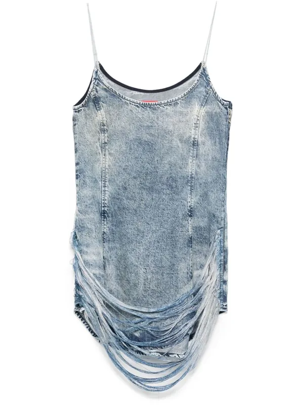 Denim Print Mini Dress - Diesel