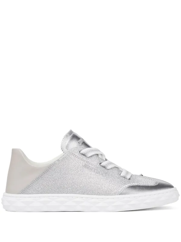 Diamond Light Leather Sneakers - Jimmy Choo