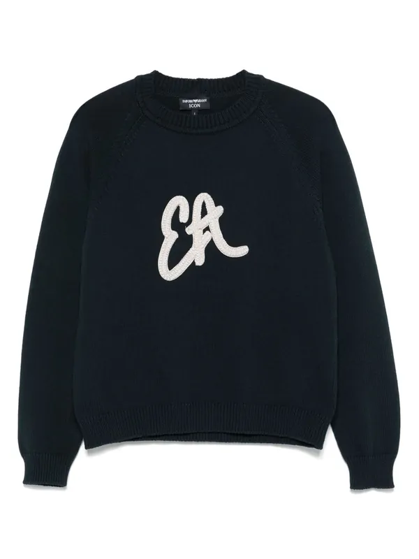 Logo Cotton Blend Sweatshirt - Emporio Armani Capsule