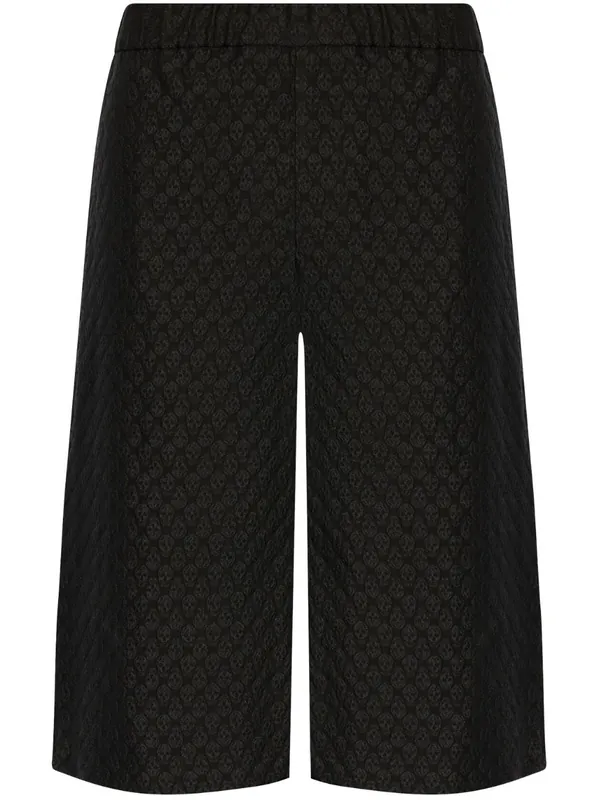 Skull Print Bermuda Shorts - Alexander McQueen