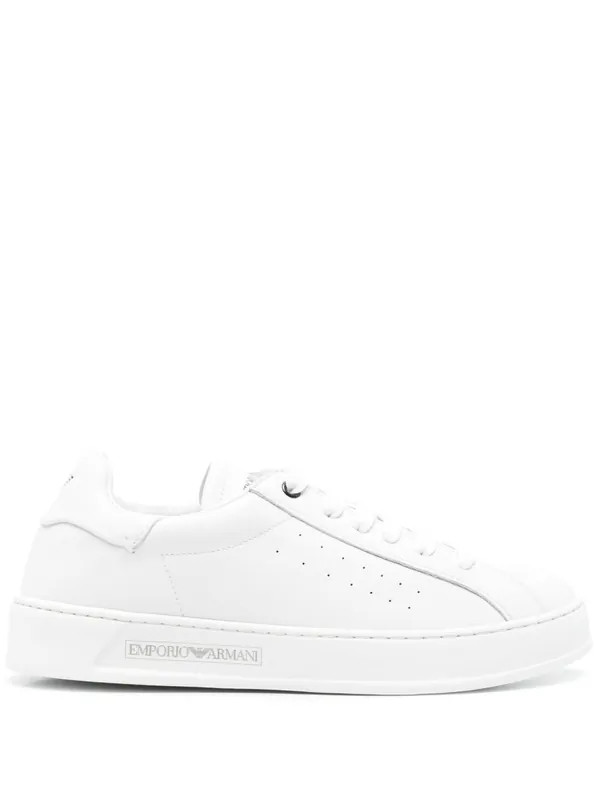 Leather Sneakers - Emporio Armani Exclusive