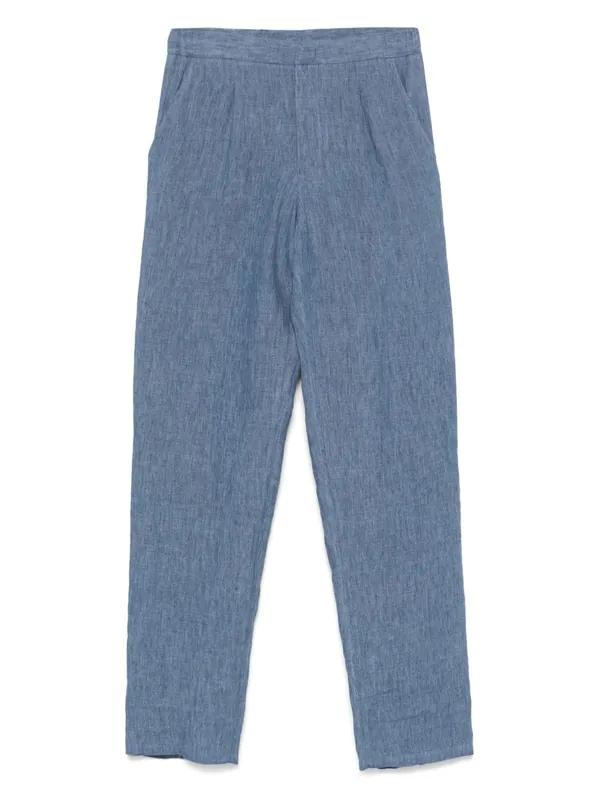 Linen Trousers - Emporio Armani