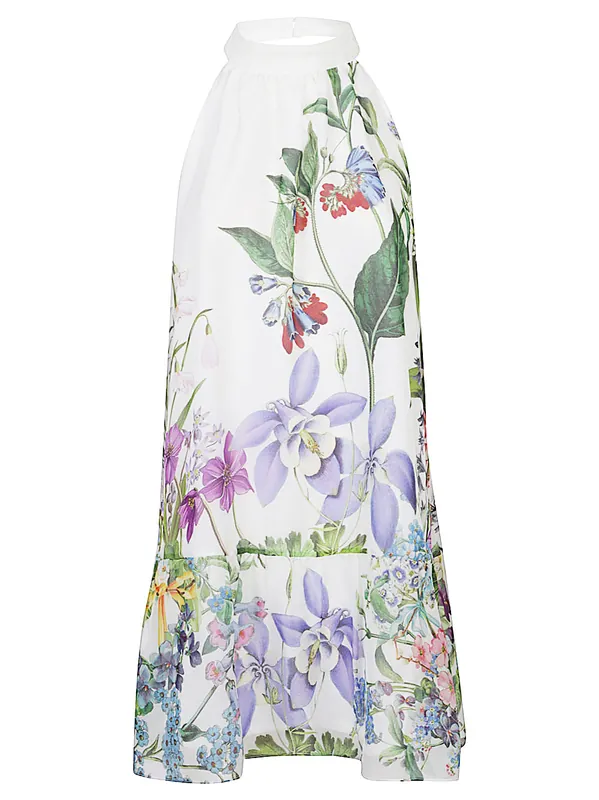 Bonnie Printed Silk Dress - St. Piece Of London