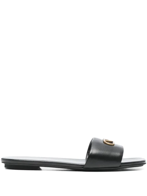 Leather Flat Sandals - Emporio Armani Exclusive
