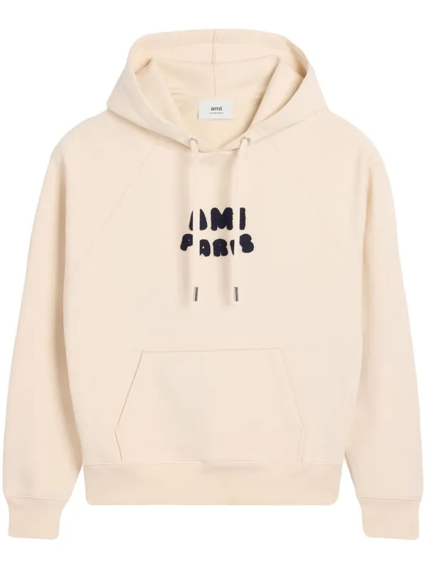 Logo Cotton Hoodie - Ami Paris