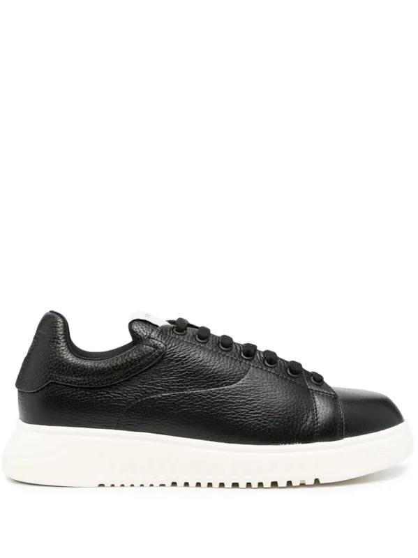 Leather Sneakers - Emporio Armani