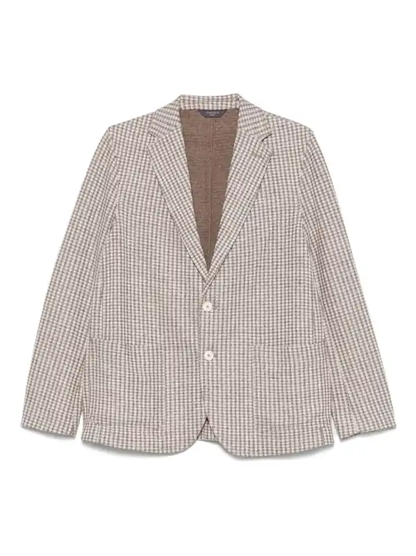 Cotton And Linen Blend Jacket - Circolo 1901