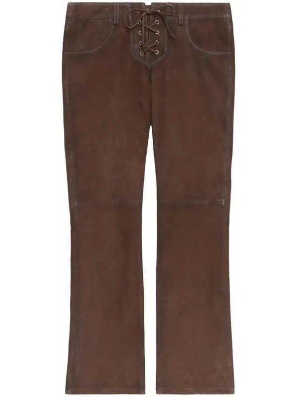 Vanel Suede Leather Trousers - Isabel Marant