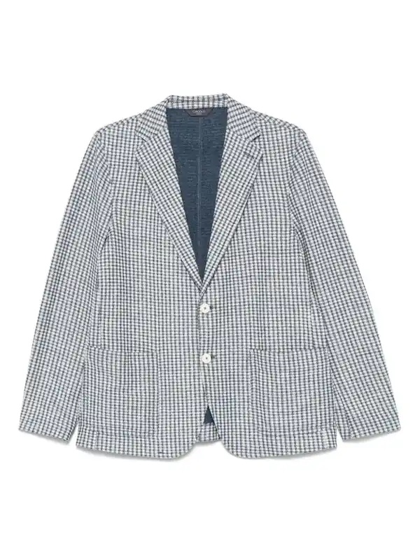 Cotton And Linen Blend Jacket - Circolo 1901