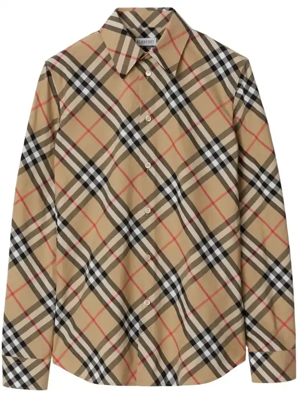Check Cotton Shirt - Burberry