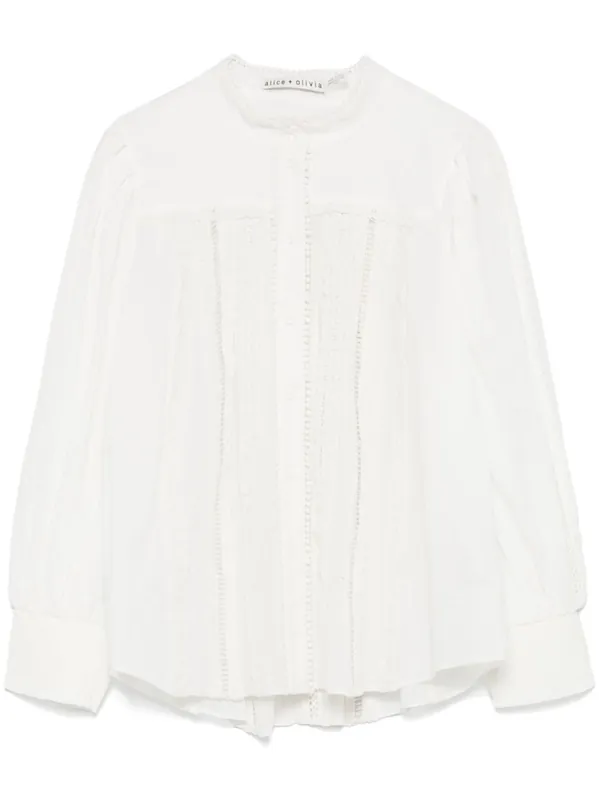 Cora Cotton Blouse - Alice + Olivia