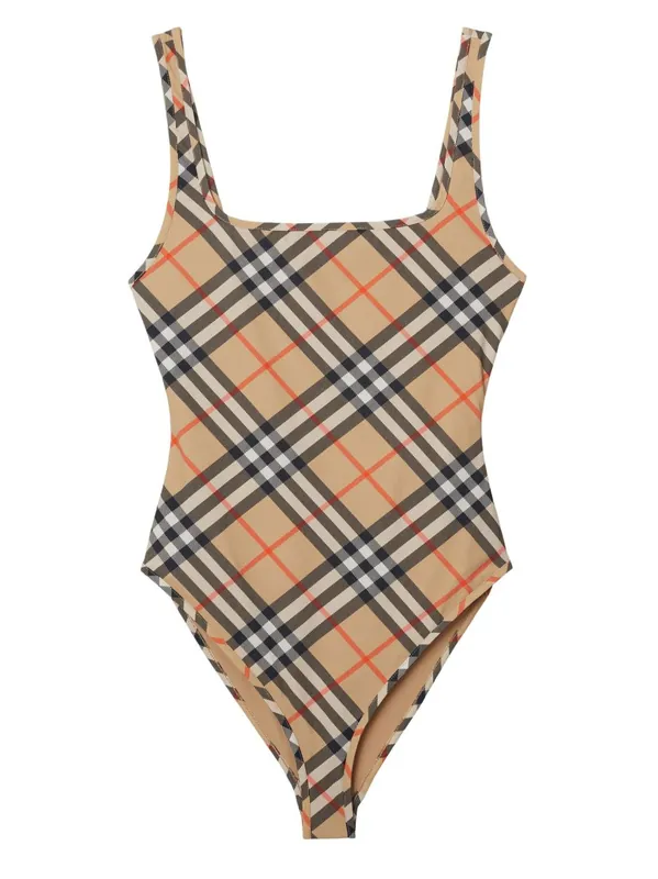 Check Swimsuit - Burberry