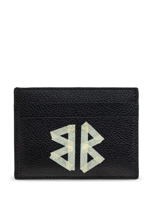 Cash Tape Type Leather Card Case - Balenciaga