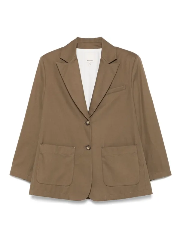 Cotton Caban Coat - Emporio Armani