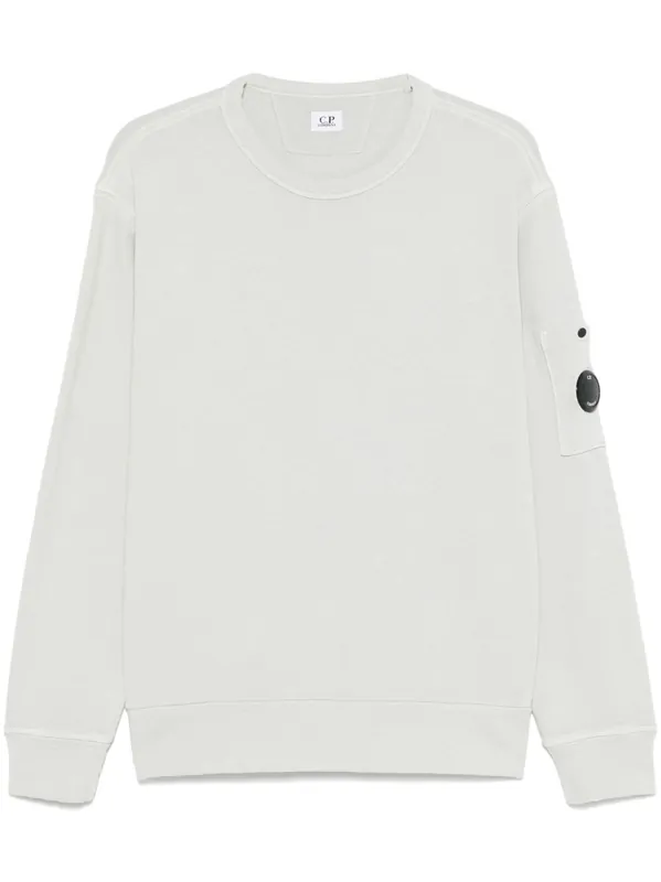 Logo Cotton Crewneck Sweatshirt - C.P. Company