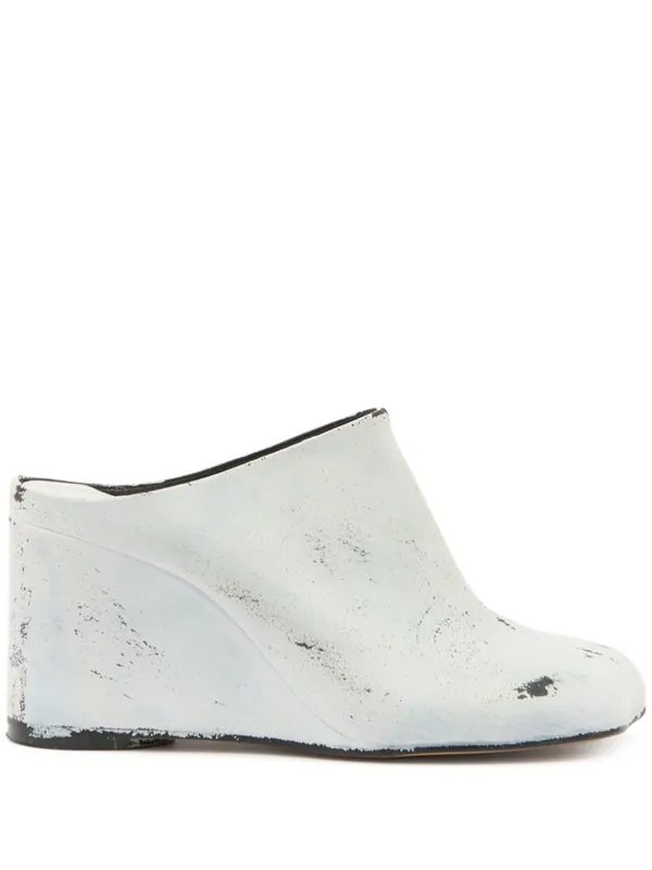 Leather Heel Mules - MM6 Maison Margiela