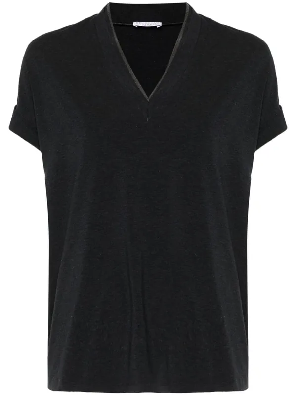 V-Neck Cotton T-Shirt