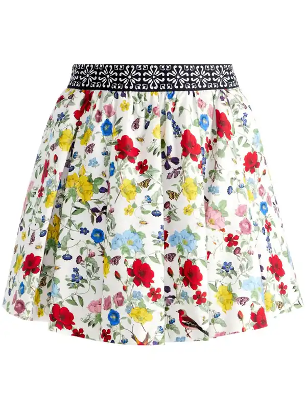 Haven Lin And Cotton Mini Skirt - Alice + Olivia