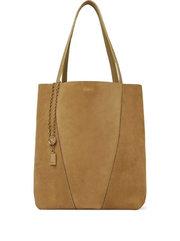 Spin Suede Leather Tote Bag - Chloé