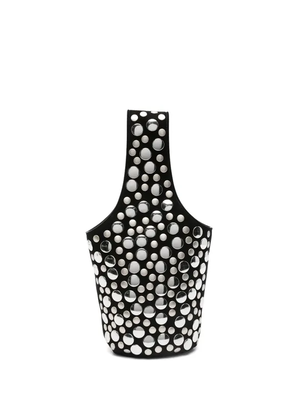 Livia Small Leather Bucket Bag - Khaite