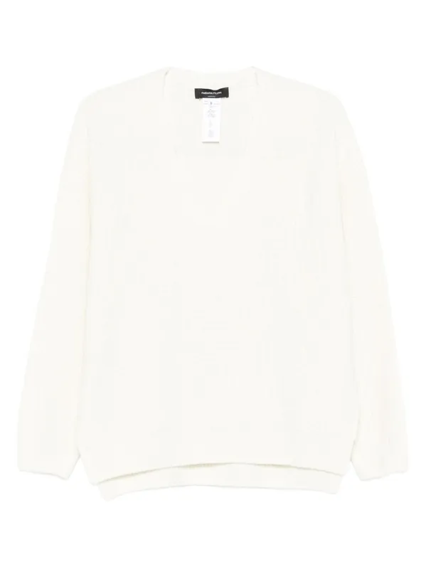 Wool V-Necked Jumper