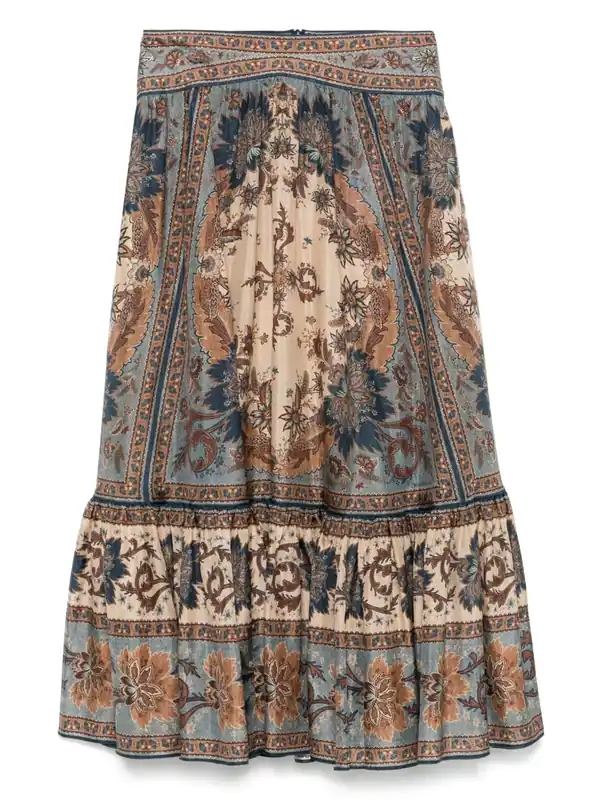 Ascension Silk Midi Skirt - Zimmermann