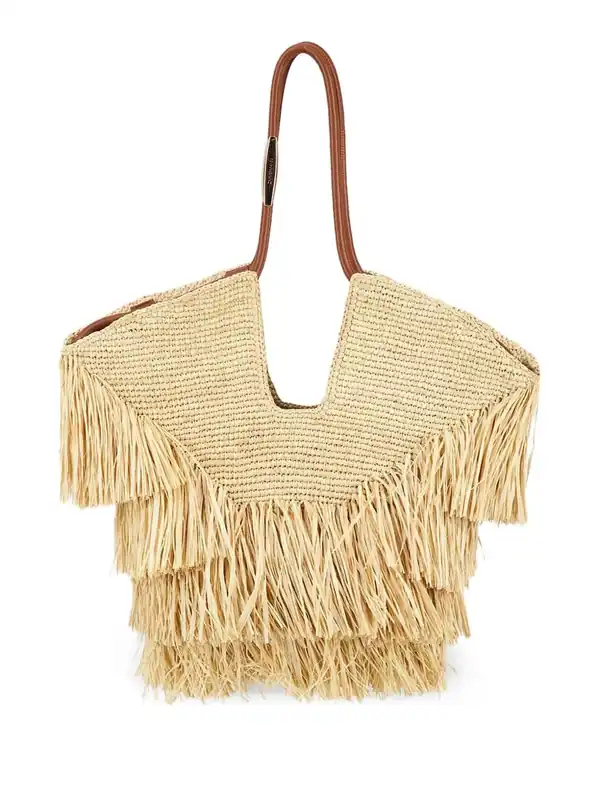 Goldentime Medium Raffia Tote Bag - Zimmermann