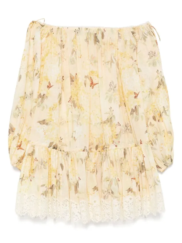 Cascadian Cotton Mini Dress - Zimmermann