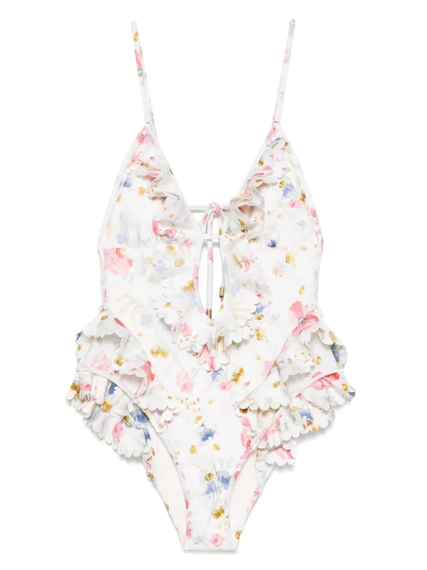 Lucky Printed Swimsuit - Zimmermann