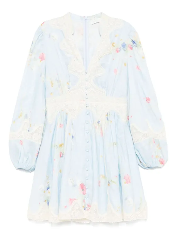 Lucky Linen Mini Dress - Zimmermann