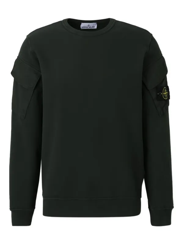 Logo Cotton Crewneck Sweatshirt - Stone Island